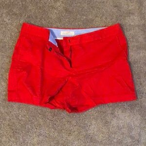 J crew 5” shorts (red)